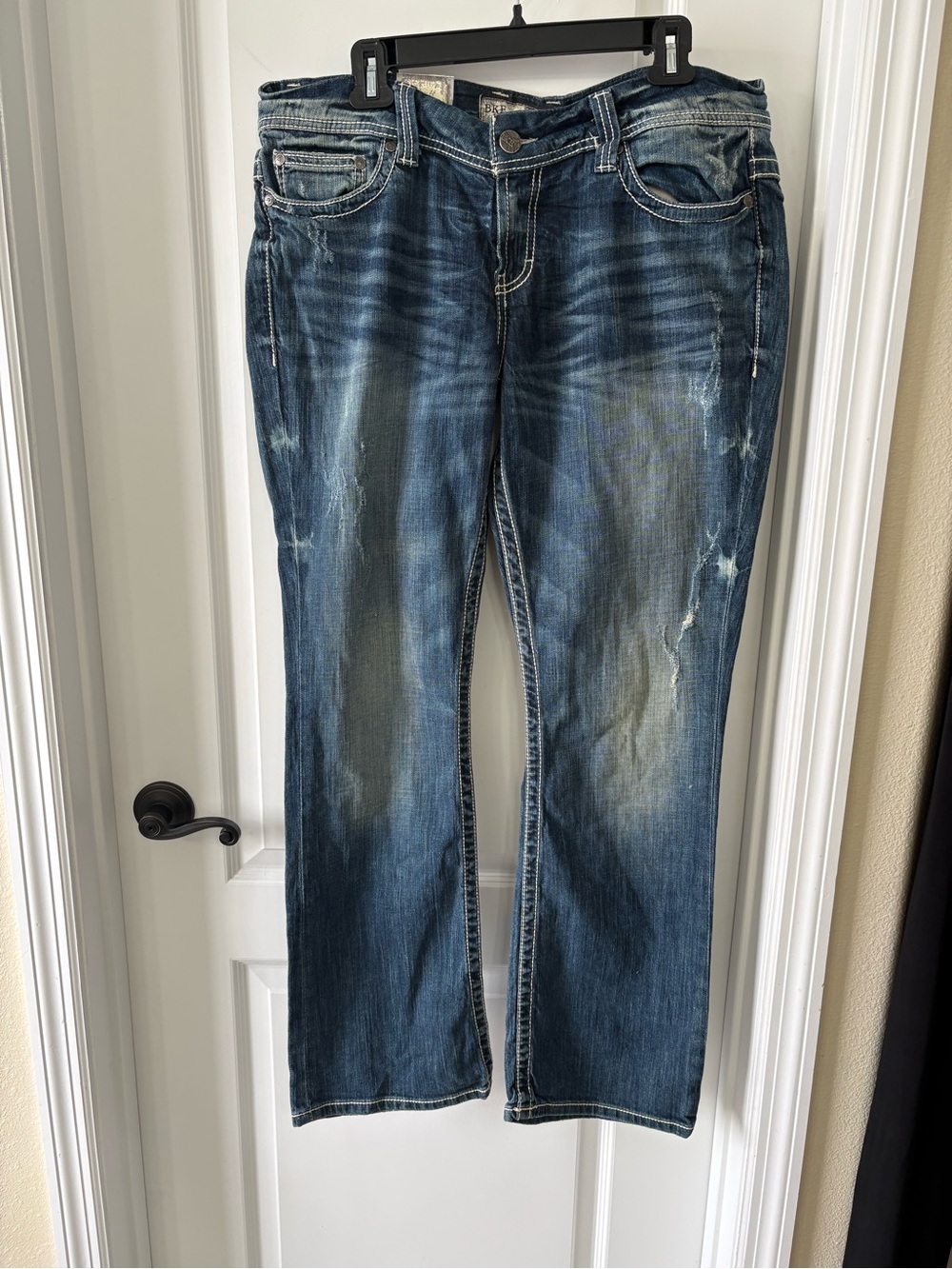 BKE Payton Bootcut Jeans 34R Kendrick Curvy Mid Rise Distressed NWT